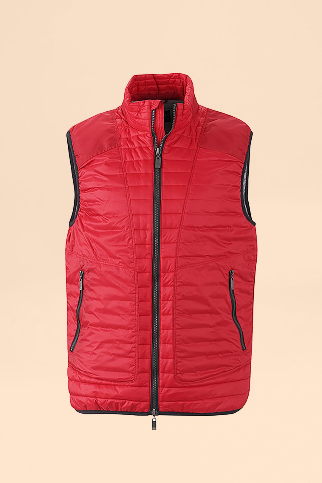 Gilet rouge homme shop