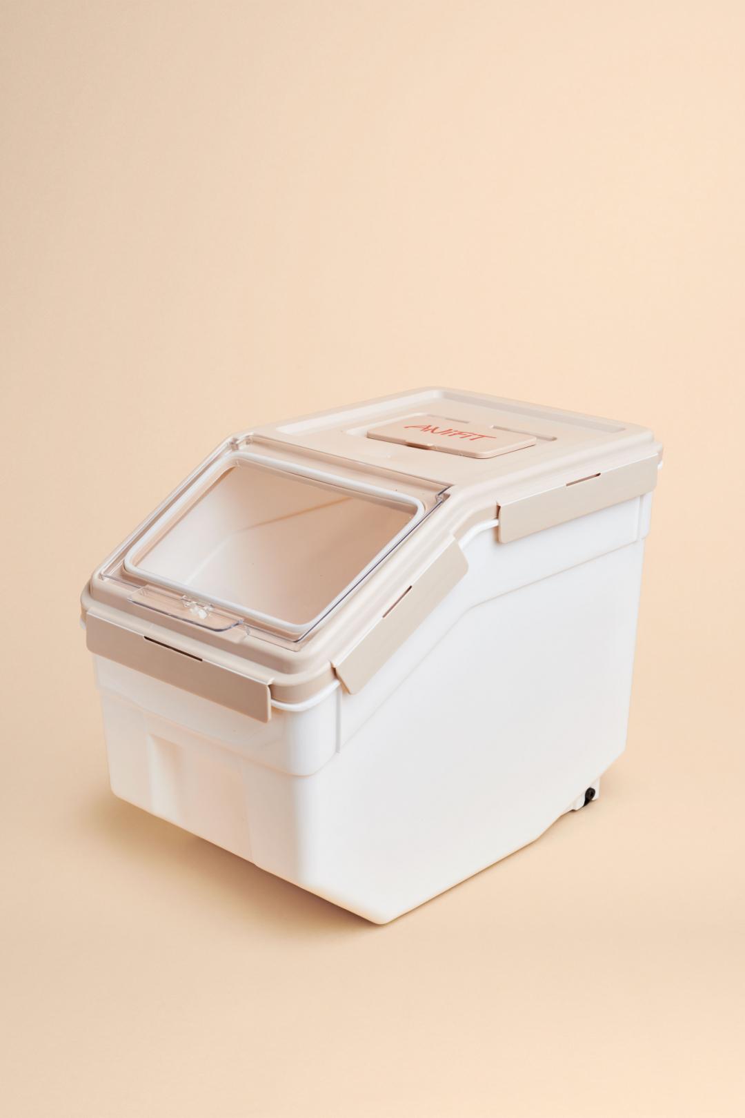 2x Tierfutter-Behälter Luftdicht - 4,5 Kg Fassungsvermögen, Transparent, Mit Skala
