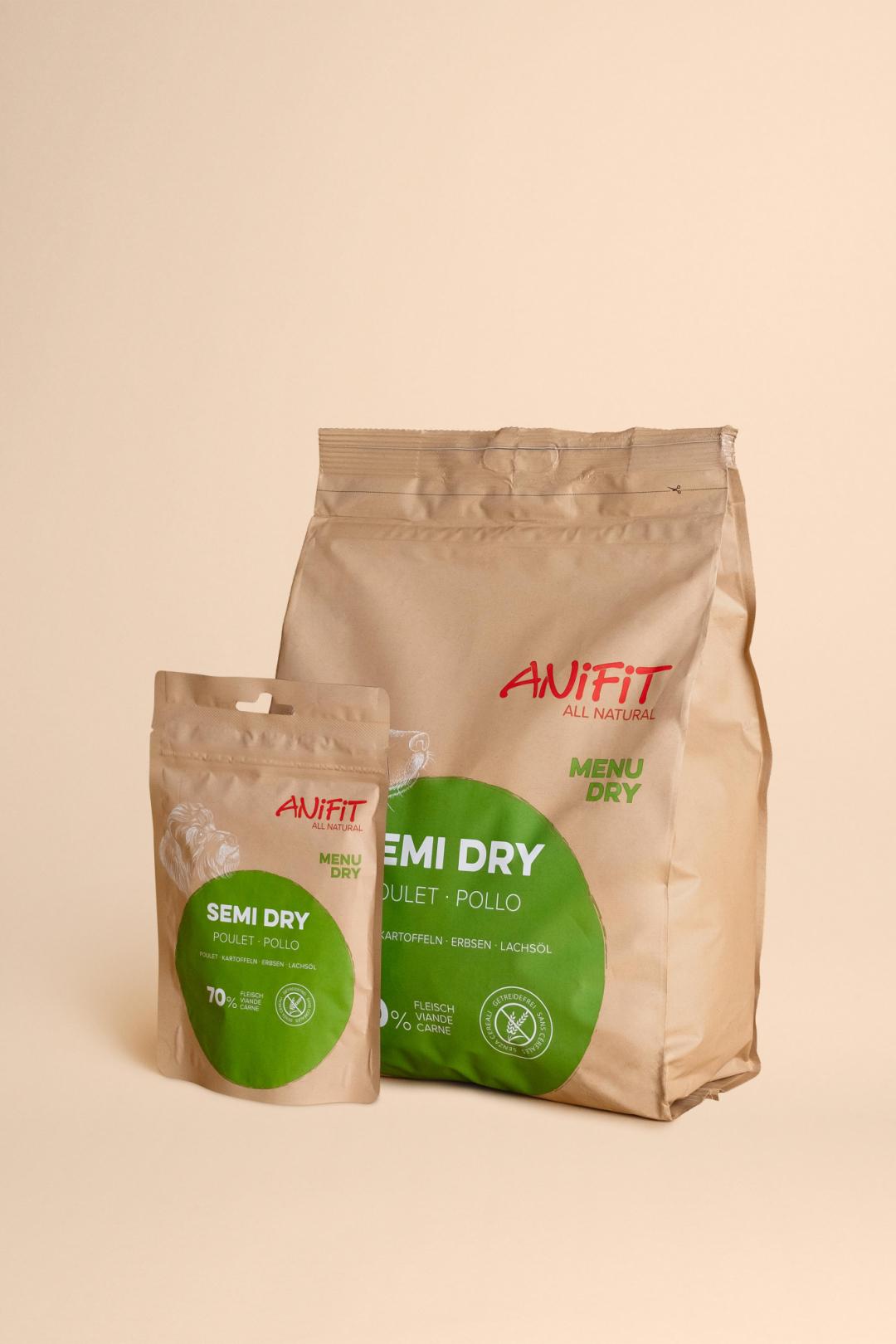 Halbfeuchtes Hundefutter Dog Semi Dry Poulet von ANiFiT