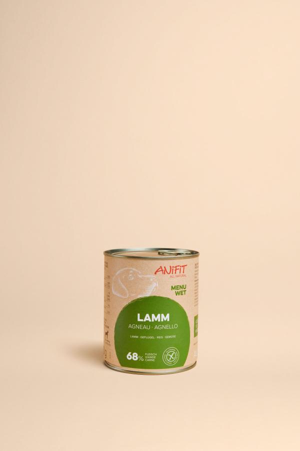 800 g Dose Hundefutter mit Lamm